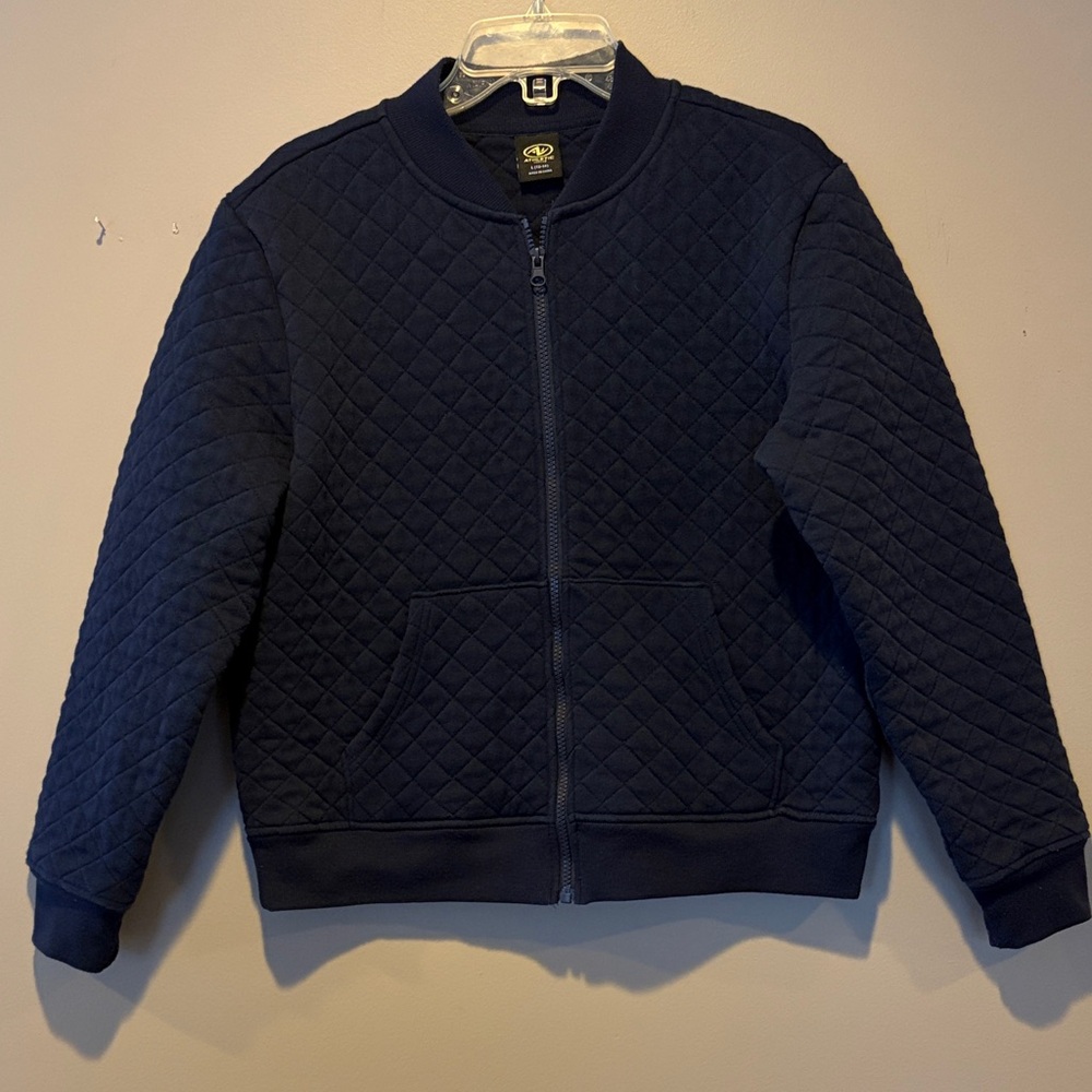 Navy Quilted Jacket